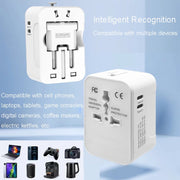 Universal Travel Adapter, Portable Worldwide All-in-One Plug Adapter With 3 USB