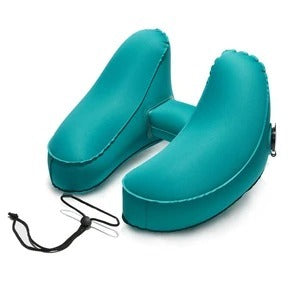 Car and Airplane Pillow | Neck Pillow Travel Pillow for Comfortable in teal color, designed for neck support during travel.