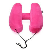 Car and Airplane Pillow | Neck Pillow Travel Pillow for Comfortable in vibrant pink color.