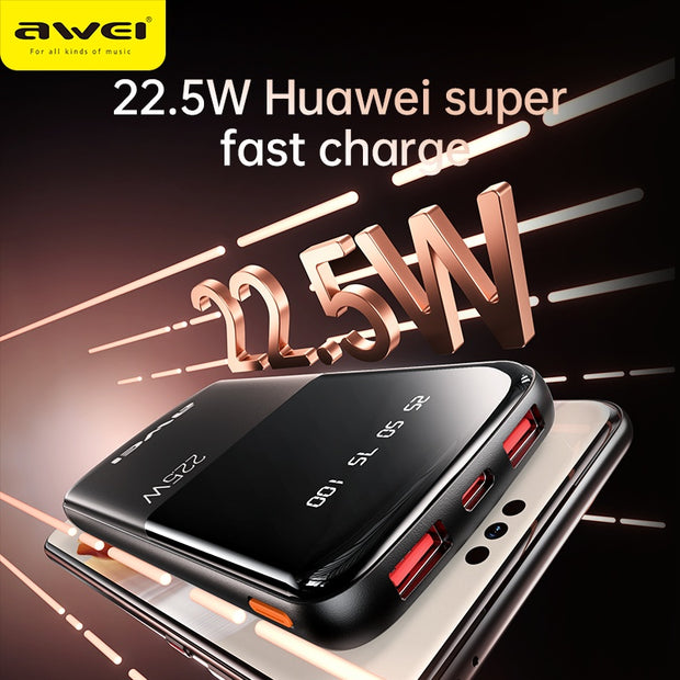 AWEI 22.5W Fast Charging Power Bank
